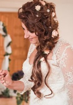 Cвадебная прическа Л16727 в греческом стиле