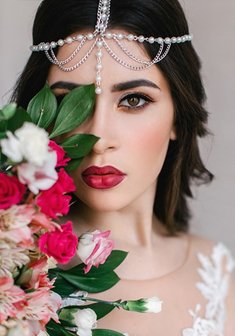 Cвадебная прическа Небрежная греческая коса (Т21379) в греческом стиле