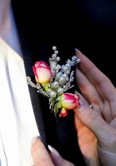 Бутоньерка О113892 - Дизайнер свадебных и вечерних украшений Ольга Сорока