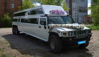 Свадебный лимузин Hummer H2 Limousine № С5986, белый