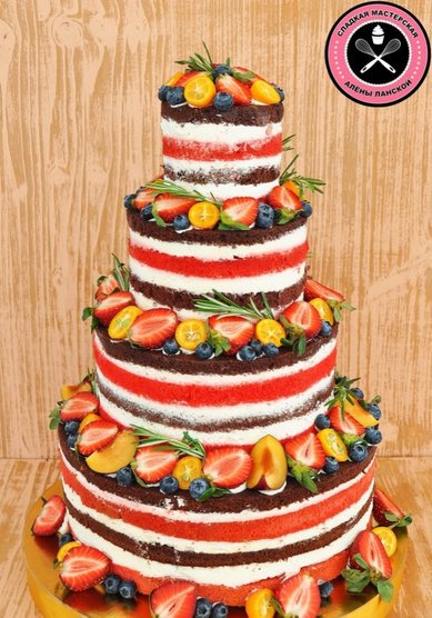 Свадебный торт А113508 - Сладкая мастерская Алены Ланской