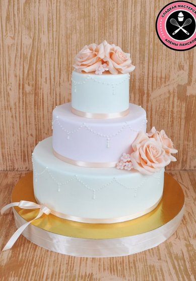 Свадебный торт А113510 - Сладкая мастерская Алены Ланской