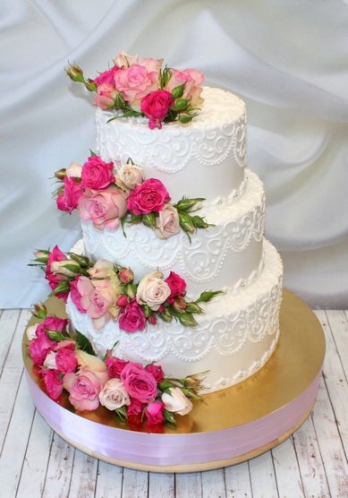 Свадебный торт С121818 - Компания Сладкая фантазия