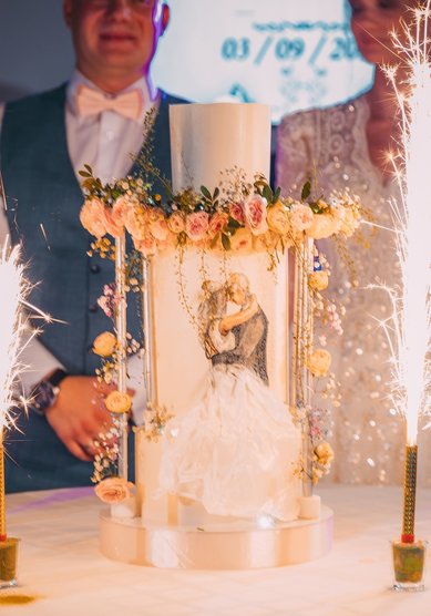 Торт на свадьбу Свадебный торт от Cheat Meal (C130441) - Кондитерская студия Cheat Meal