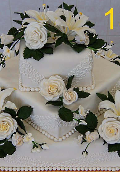 Свадебный торт И62414 - Кондитерский дом Ирины Мороз