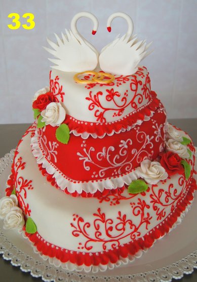 Свадебный торт И62424 - Кондитерский дом Ирины Мороз