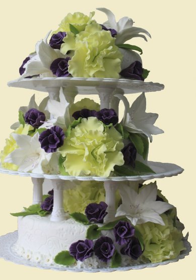 Свадебный торт А62434 - Компания Академия вкуса