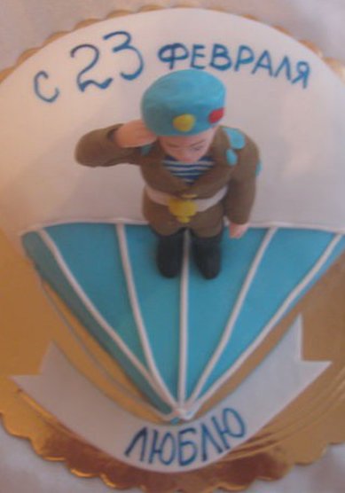 Торт на свадьбу ВДВ (я65697) - Домашняя кондитерская Оксаны яяяХлопковой