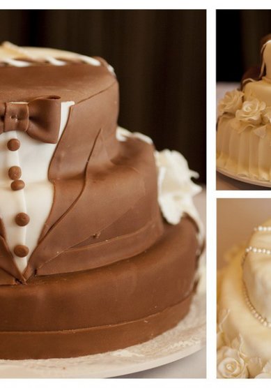 Торт на свадьбу Он и она (866265) - Городское кафе 8 чашек