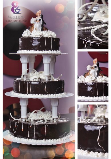 Торт на свадьбу Свадебный в геле (866299) - Городское кафе 8 чашек