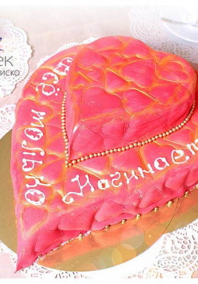 Свадебный торт Сердце (866304) - Городское кафе 8 чашек