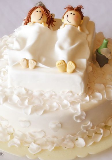 Торт на свадьбу Брачная ночь (866309) - Городское кафе 8 чашек