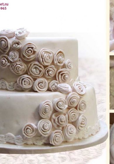 Свадебный торт Свадебный торт С428 (Ч80080) - Кондитерская Чайка