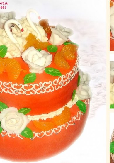 Торт на свадьбу Свадебный торт С125 (Ч80085) - Кондитерская Чайка