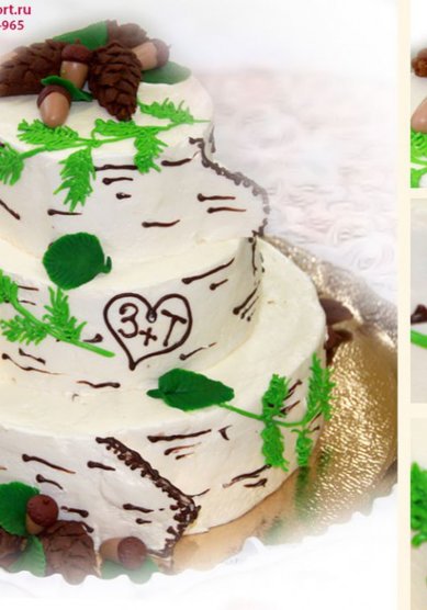 Торт на свадьбу Свадебный торт С701 (Ч80087) - Кондитерская Чайка