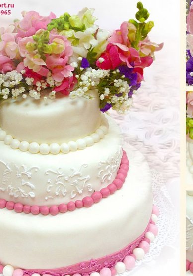 Свадебный торт Cвадебный торт С801 (Ч80090) - Кондитерская Чайка