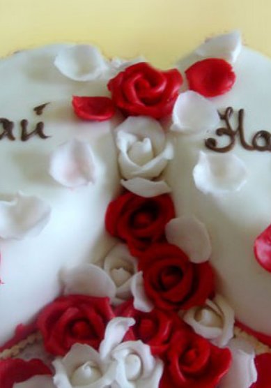 Торт на свадьбу Cвадебный торт С702 (Ч80093) - Кондитерская Чайка