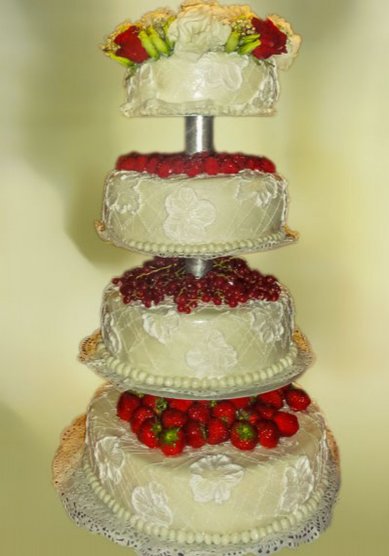 Свадебный торт Свадебный торт С803 (Ч80094) - Кондитерская Чайка