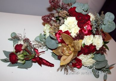 Бутоньерка М9647 - Букет невесты Мастерская Событий Lila