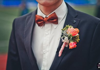 Бутоньерка М9649 - Букет невесты Мастерская Событий Lila