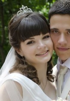 Cвадебная прическа Л16735 с распущенными волосами