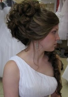 Cвадебная прическа Г16747 в греческом стиле