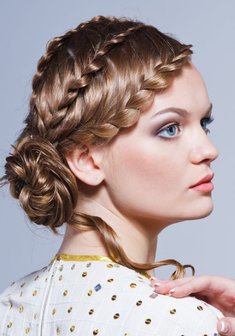 Cвадебная прическа С17161 с собранными волосами