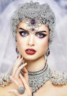 Cвадебная прическа С17251 с собранными волосами