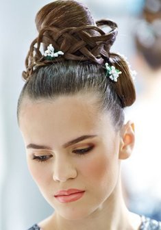 Cвадебная прическа С17283 с собранными волосами