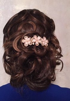 Cвадебная прическа Л17815 с собранными волосами