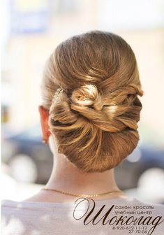 Cвадебная прическа Ш18627 с собранными волосами