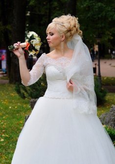 Cвадебная прическа высоко собраные локоны (Б20510) с собранными волосами