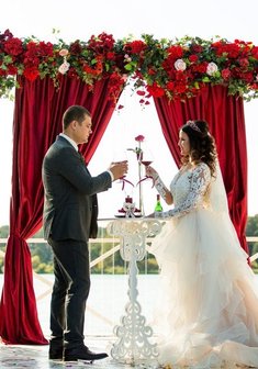 Cвадебная прическа Мальвинка (Т21446) с распущенными волосами