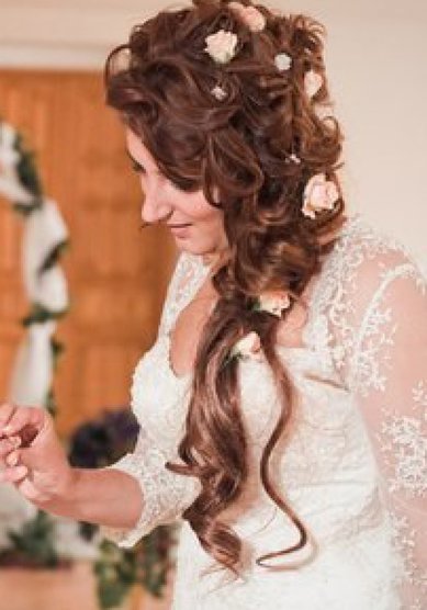 Свадебная прическа Л16727 - Стилист-визажист Людмила Сеничева