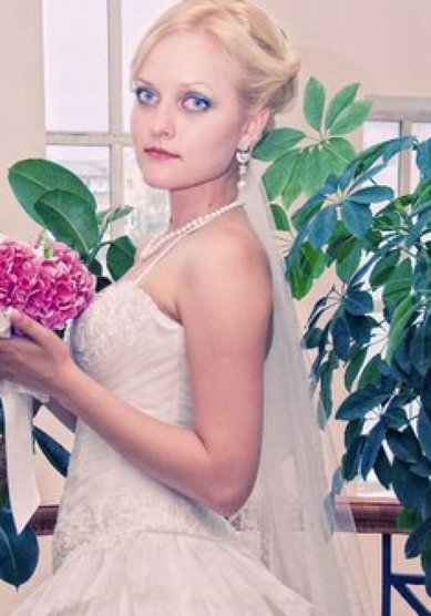 Прическа на свадьбу Л16732 - Стилист-визажист Людмила Сеничева