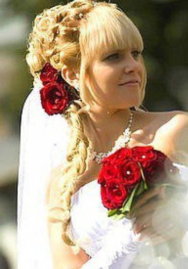 Свадебная прическа Л16739 - Стилист-визажист Людмила Сеничева