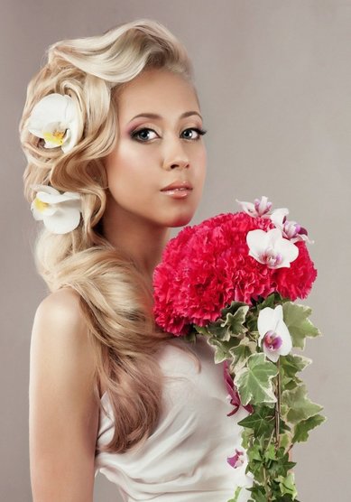 Свадебная прическа М16765 - Стилист-визажист Мария Лисицкая