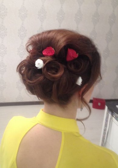 Прическа на свадьбу М16770 - Стилист-визажист Мария Лисицкая