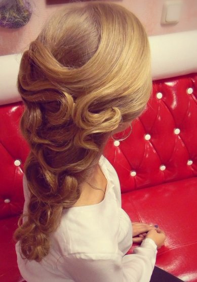 Прическа на свадьбу М16774 - Стилист-визажист Мария Лисицкая