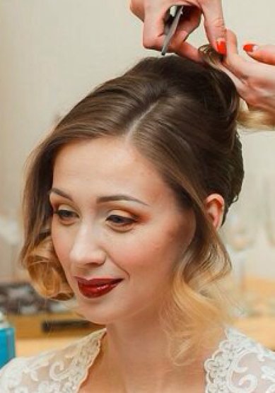 Свадебная прическа С17153 - Свадебный стилист Светлана Панферова