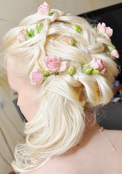 Прическа на свадьбу Я17298 - Свадебный стилист Яна Радионова
