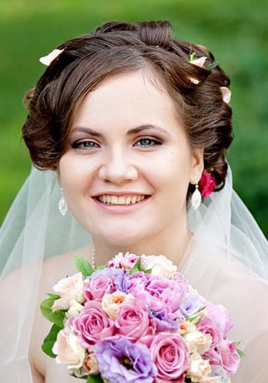Прическа на свадьбу Я17302 - Свадебный стилист Яна Радионова