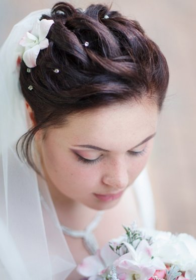 Свадебная прическа Л17383 - Стилист, визажист Вероника Зарубина