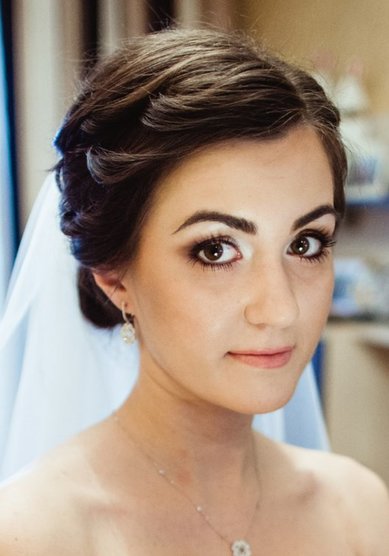 Свадебная прическа Л17389 - Стилист, визажист Вероника Зарубина