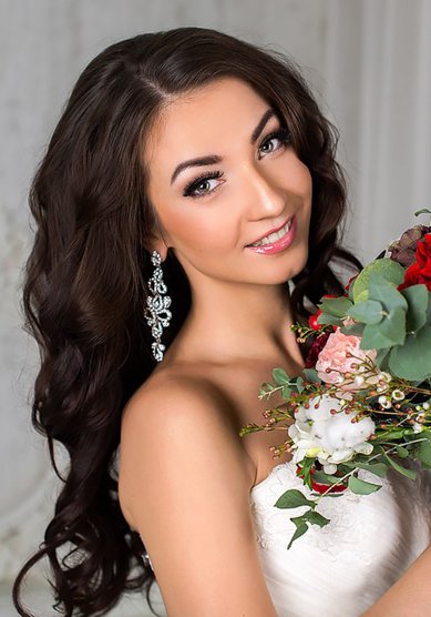 Свадебная прическа Вика (В17423) - Профессиональный стилист Вера Окунева