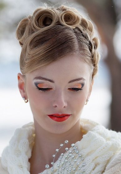 Свадебная прическа С17647 - Свадебный стилист Светлана Панферова