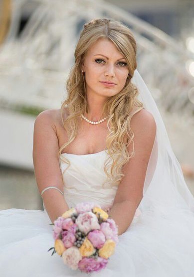 Прическа на свадьбу Л17826 - Стилист-визажист Лана