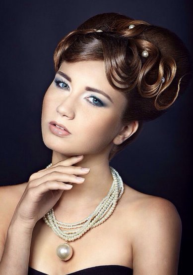 Прическа на свадьбу С18748 - Свадебный стилист Светлана Панферова