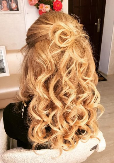 Прическа на свадьбу Ксения (В18772) - Профессиональный стилист Вера Окунева