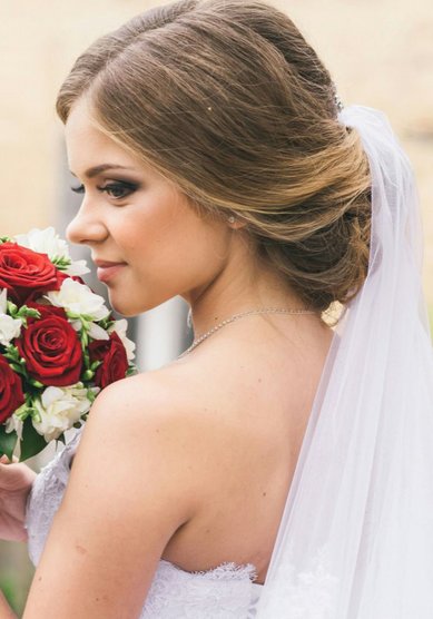 Прическа на свадьбу Невеста (В18774) - Профессиональный стилист Вера Окунева